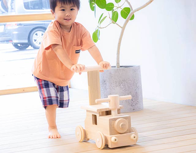 乗り物 木のおもちゃ 森の汽車ポッポ